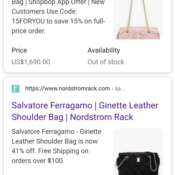 Ferragamo Ginette Shoulder Chain bag in black - Picture 11 of 11